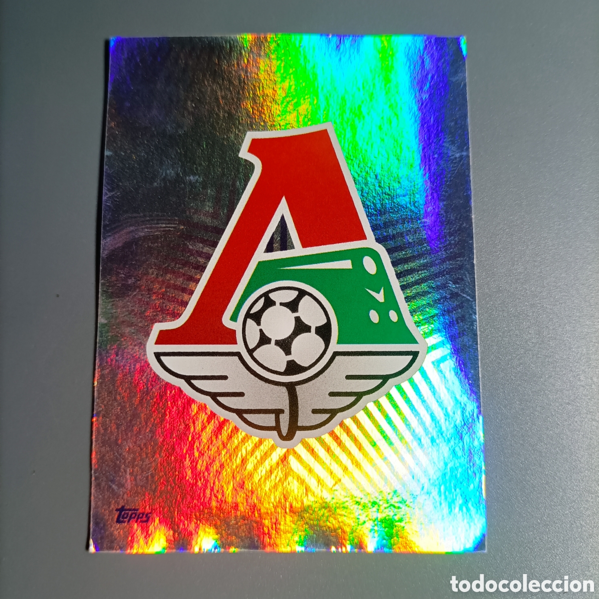 Fu&szlig;ball-Sticker: STICKER TOPPS. UEFA CHAMPIONS LEAGUE 2019-2020 №289 CLUB BADGE - FC LOKOMOTIV MOSKVA