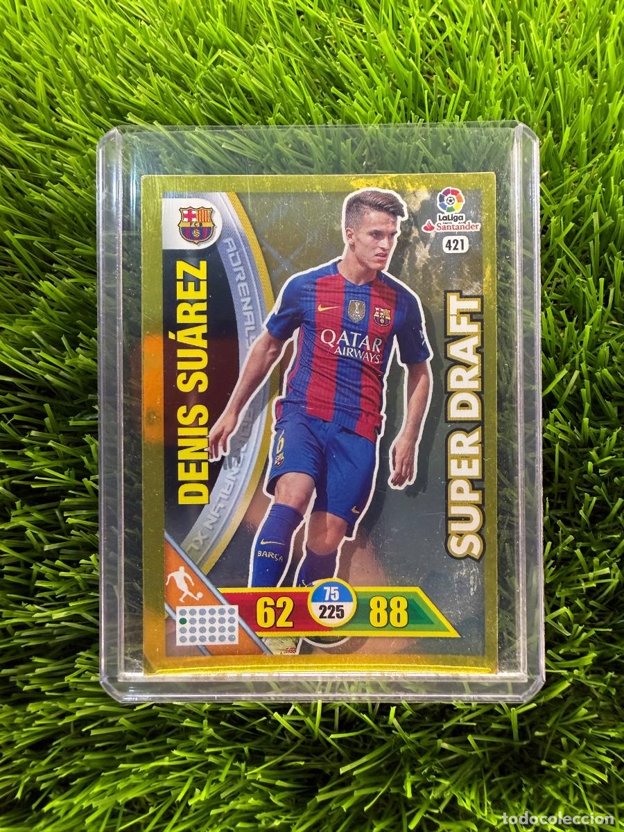 Fu&szlig;ball-Sticker: N&ordm; 421 Denis Su&aacute;rez S&uacute;per Draft FC Barcelona Adrenalyn XL 16 17