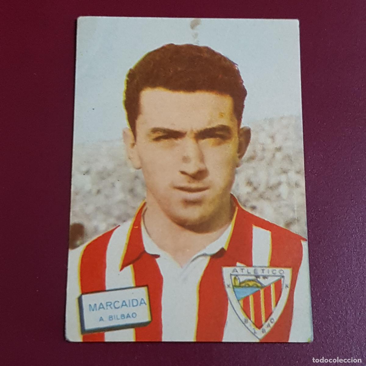 Cartes &agrave; collectionner de Football: FHER DISGRA - CAMPEONATO DE LIGA 1961 1962 - 61 62 - BILBAO - MARCAIDA - NUNCA PEGADO
