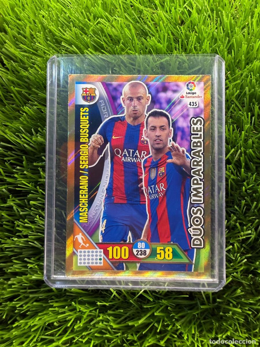 Cartes &agrave; collectionner de Football: N&ordm; 435 Mascherano - Sergio Busquets D&uacute;os Imparables FC Barcelona Adrenalyn XL 16 17