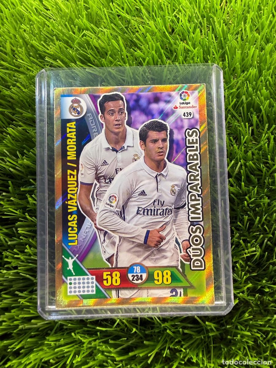 Cartes &agrave; collectionner de Football: N&ordm; 439 Lucas V&aacute;zquez - Morata D&uacute;os Imparables Real Madrid CF Adrenalyn XL 16 17