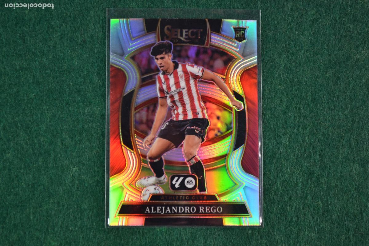 Cartes &agrave; collectionner de Football: PANINI SELECT LA LIGA 2025-26 - 20 ALEJANDRO REGO (ATHLETIC DE BILBAO) PARALELA SILVER PRIZM