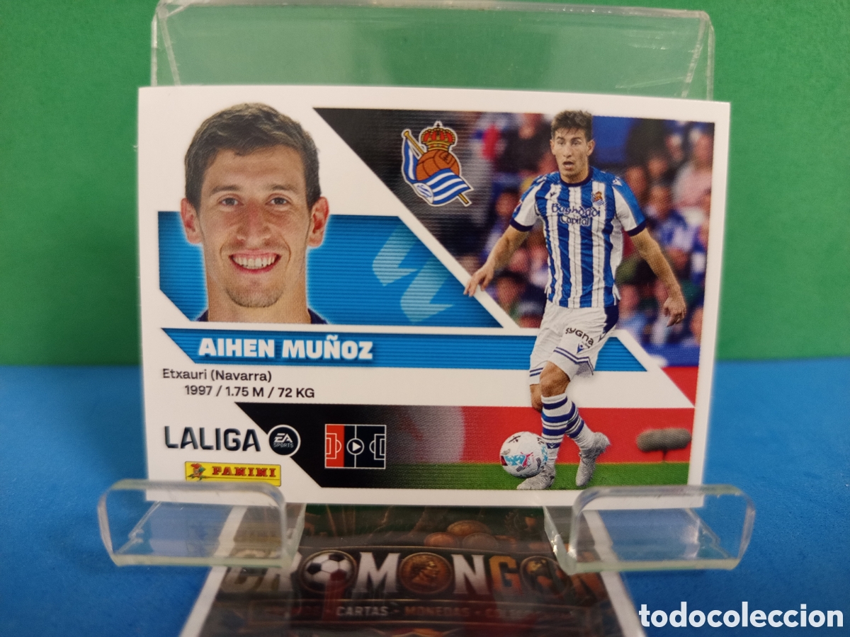 Cartes &agrave; collectionner de Football: ❇️ CROMO ⚽ 9.- AIHEN MU&Ntilde;OZ (R. SOCIEDAD) - COLECCIONES ESTE 2026/27 (PANINI) ❇️