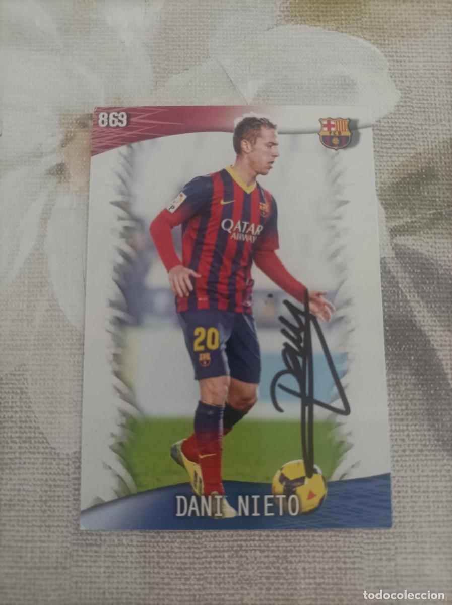 Figurine di Calcio: Cromo futbol firmado Dani Nieto
