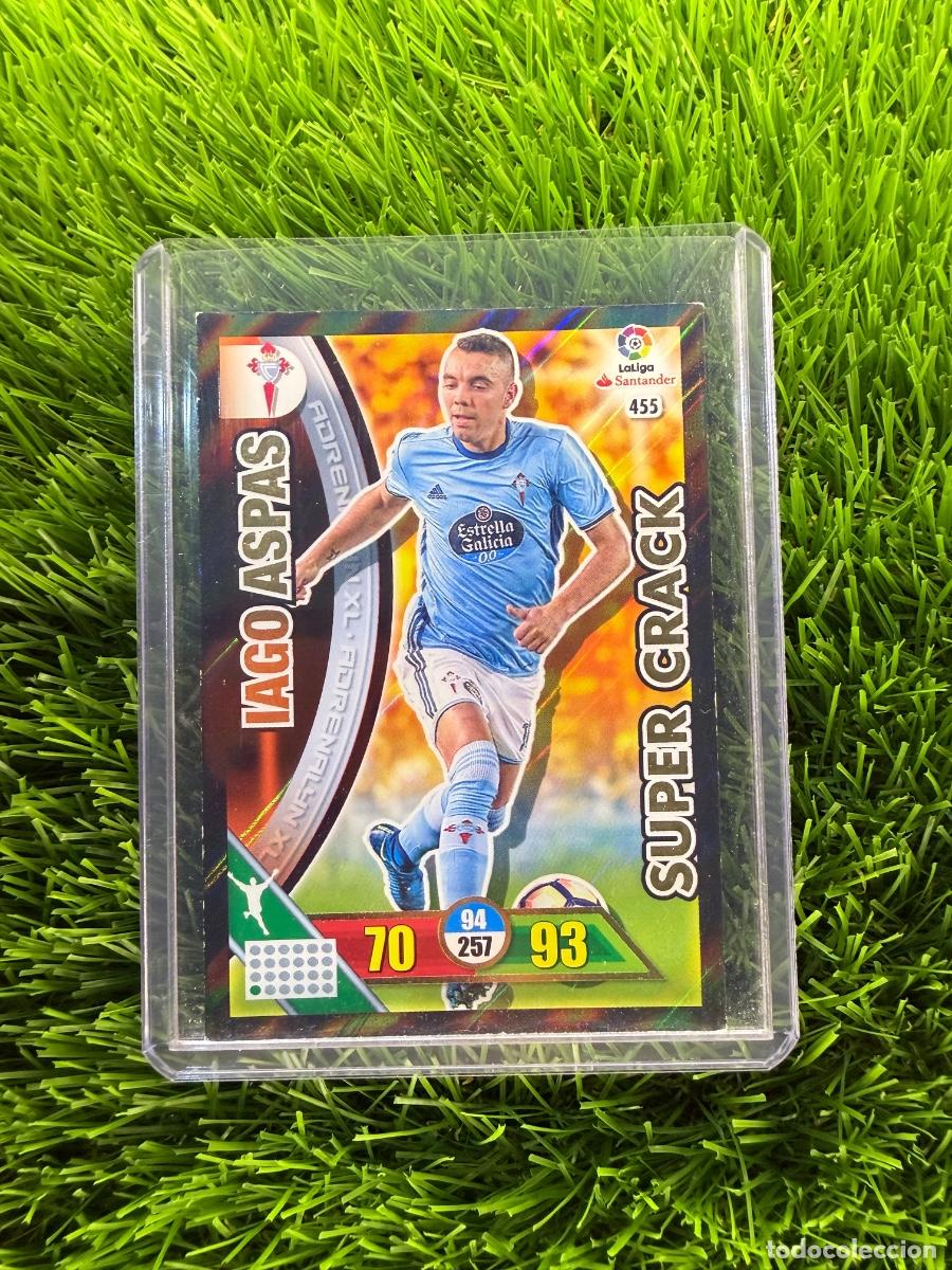 Cromos de f&uacute;tbol: N&ordm; 455 Iago Aspas S&uacute;per Crack RC Celta Adrenalyn XL 16 17