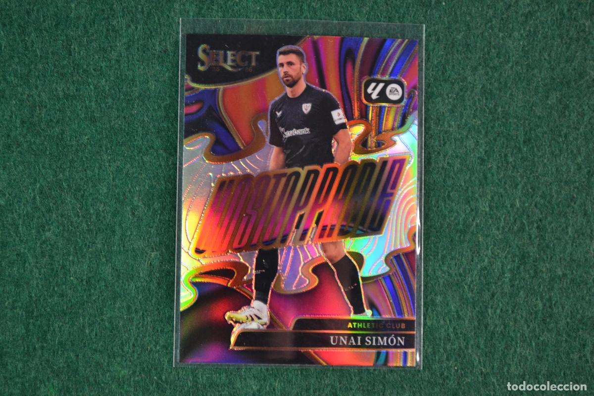 Cromos de f&uacute;tbol: PANINI SELECT LA LIGA 2025-26 - UNAI SIMON (ATHLETIC DE BILBAO) INSERT UNSTOPPABLE SILVER PRIZM