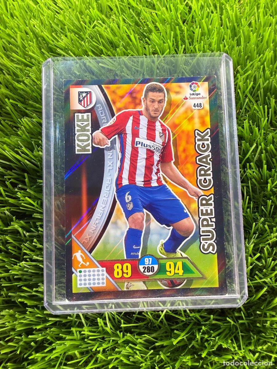 Cromos de f&uacute;tbol: N&ordm; 448 Koke S&uacute;per Crack Atl&eacute;tico de Madrid Adrenalyn XL 16 17