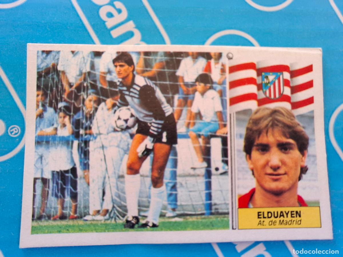 Football Stickers: ESTE 1986 1987 86 87 - FICHAJE N&ordm; 27 ELDUAYEN - AT. MADRID ( NUNCA PEGADO )