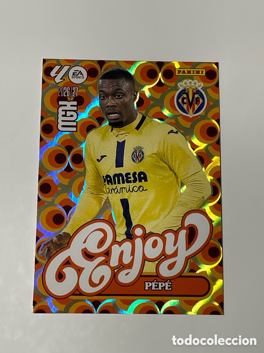 Football Stickers: Nicol&aacute;s P&eacute;p&eacute; Villarreal Panini Megacracks 26/27 #386 Enjoy