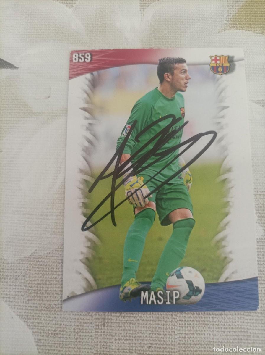 Figurine di Calcio: Cromo futbol firmado Masip
