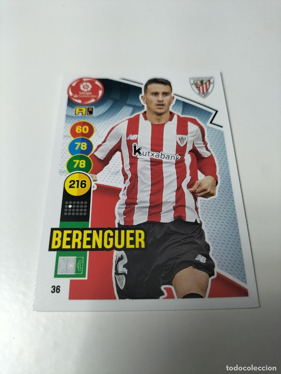 Cromos de f&uacute;tbol: 1 CROMO FICHA PANINI ADRENALYN TEMPORADA 20-21 2020-2021 ATHLETIC BILBAO 36 BERENGUER