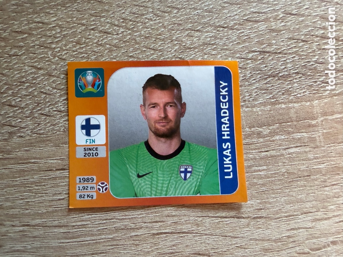 Cromos de f&uacute;tbol: LUKAS HRADECKY CROMO EURO 2020 PANINI FINLANDIA