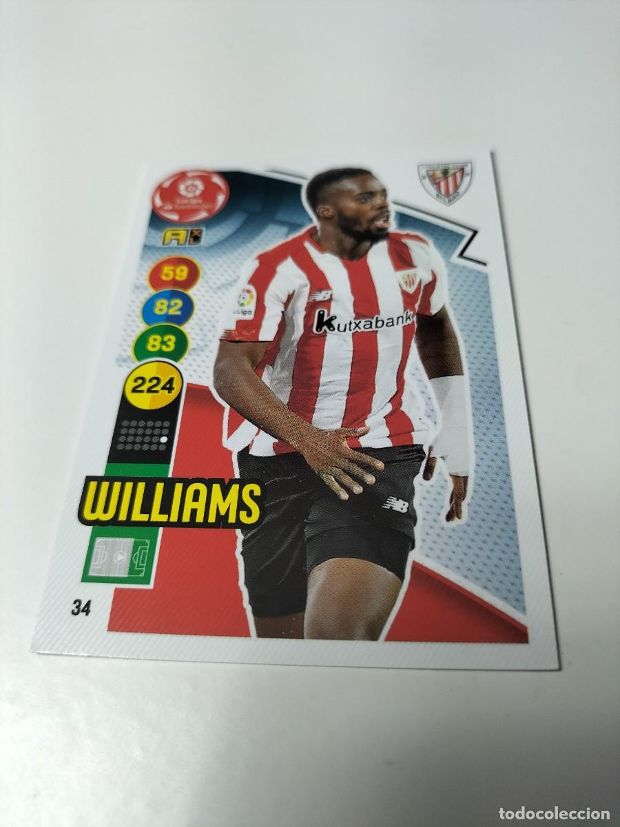 Cromos de f&uacute;tbol: 1 CROMO FICHA PANINI ADRENALYN TEMPORADA 20-21 2020-2021 ATHLETIC BILBAO 34 WILLIAMS