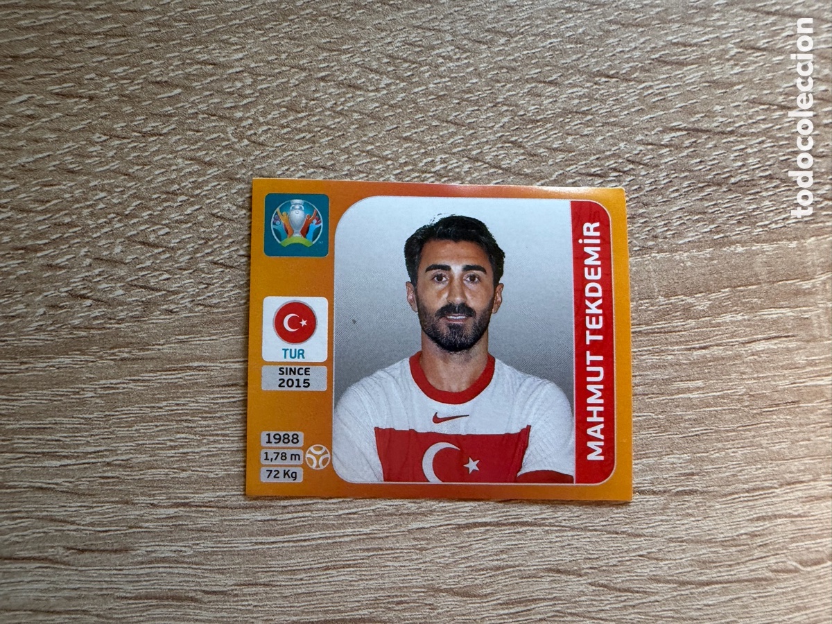 Football Stickers: MAHMUT TEKDEMIR CROMO EURO 2020 PANINI TURQU&Iacute;A