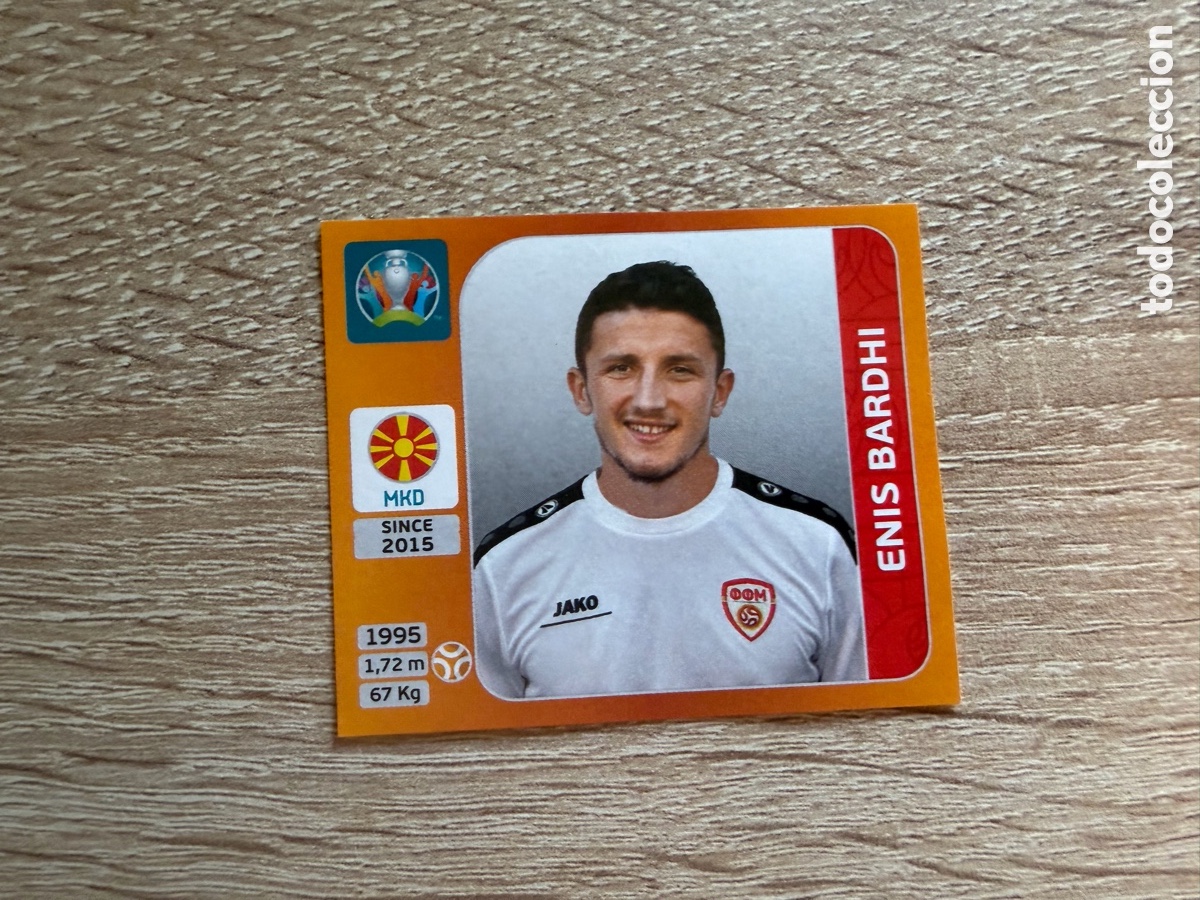 Cartes &agrave; collectionner de Football: ENIS BARDHI CROMO EURO 2020 PANINI MACEDONIA DEL NORTE