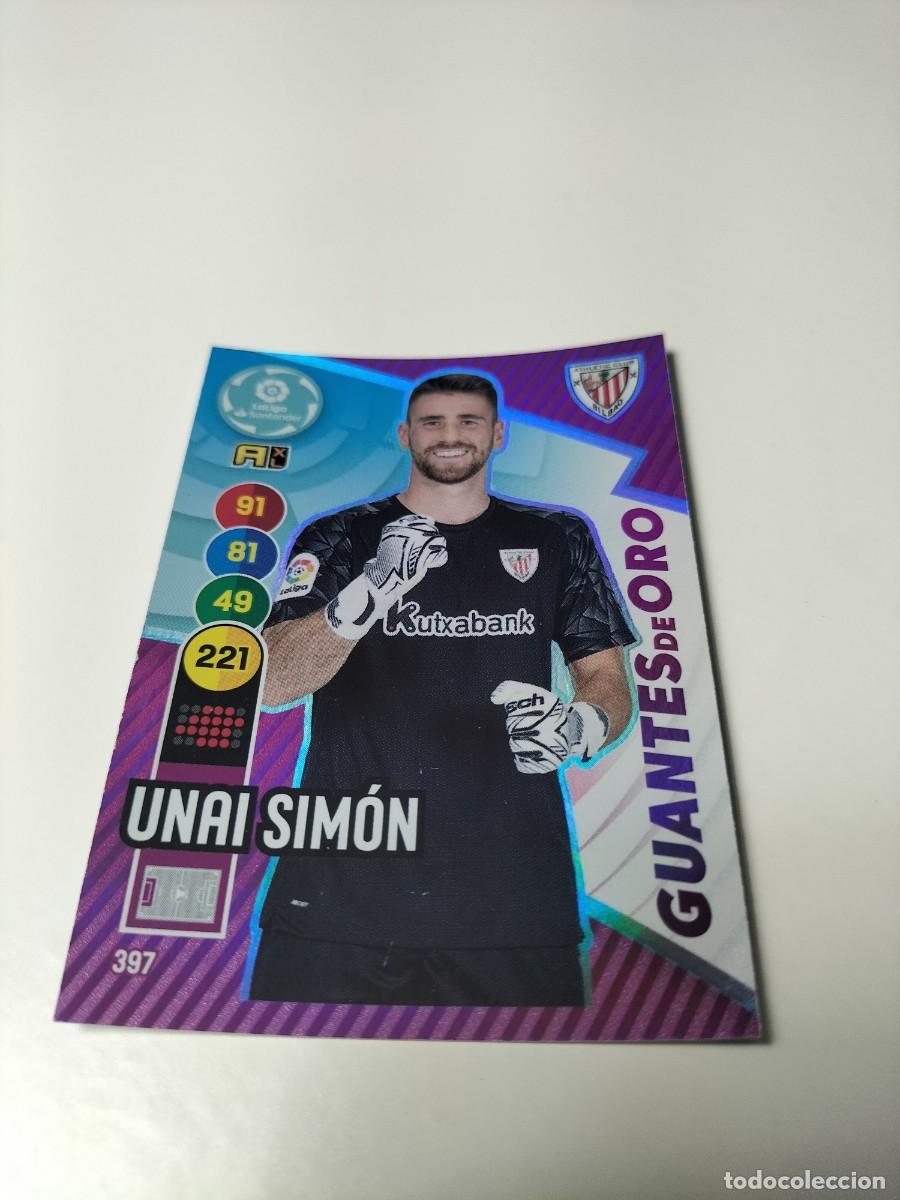 Cartes &agrave; collectionner de Football: 1 CROMO FICHA PANINI ADRENALYN TEMPORADA 20-21 2020-2021 ATHLETIC BILBAO 397 UNAI SIMON GUANTES ORO