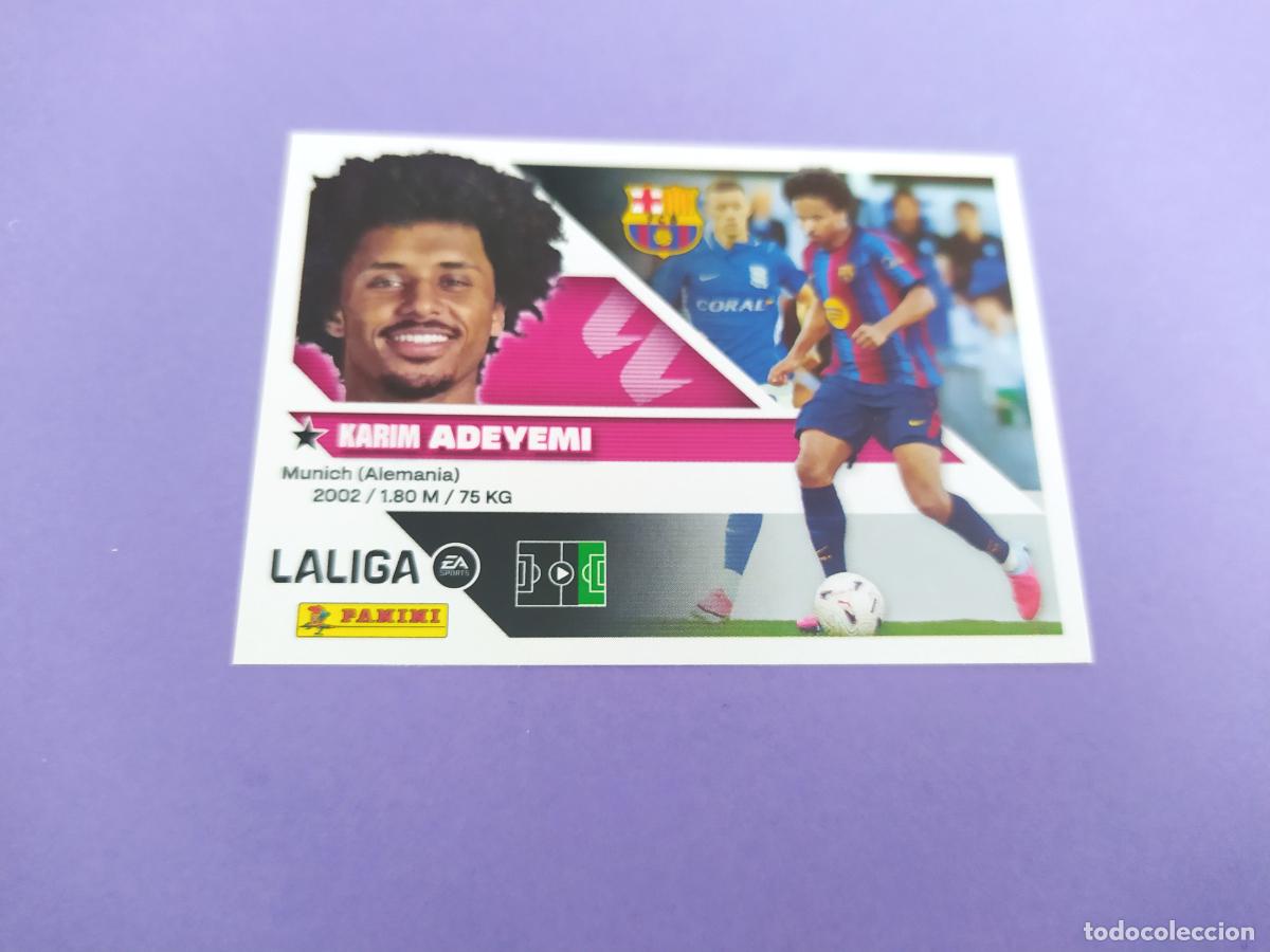 Figurine di Calcio: LIGA ESTE 2026 2027 26 27 NUEVO SIN PEGAR - 2 EDICION FICHAJE N&ordm; 19 ADEYEMI FC BARCELONA