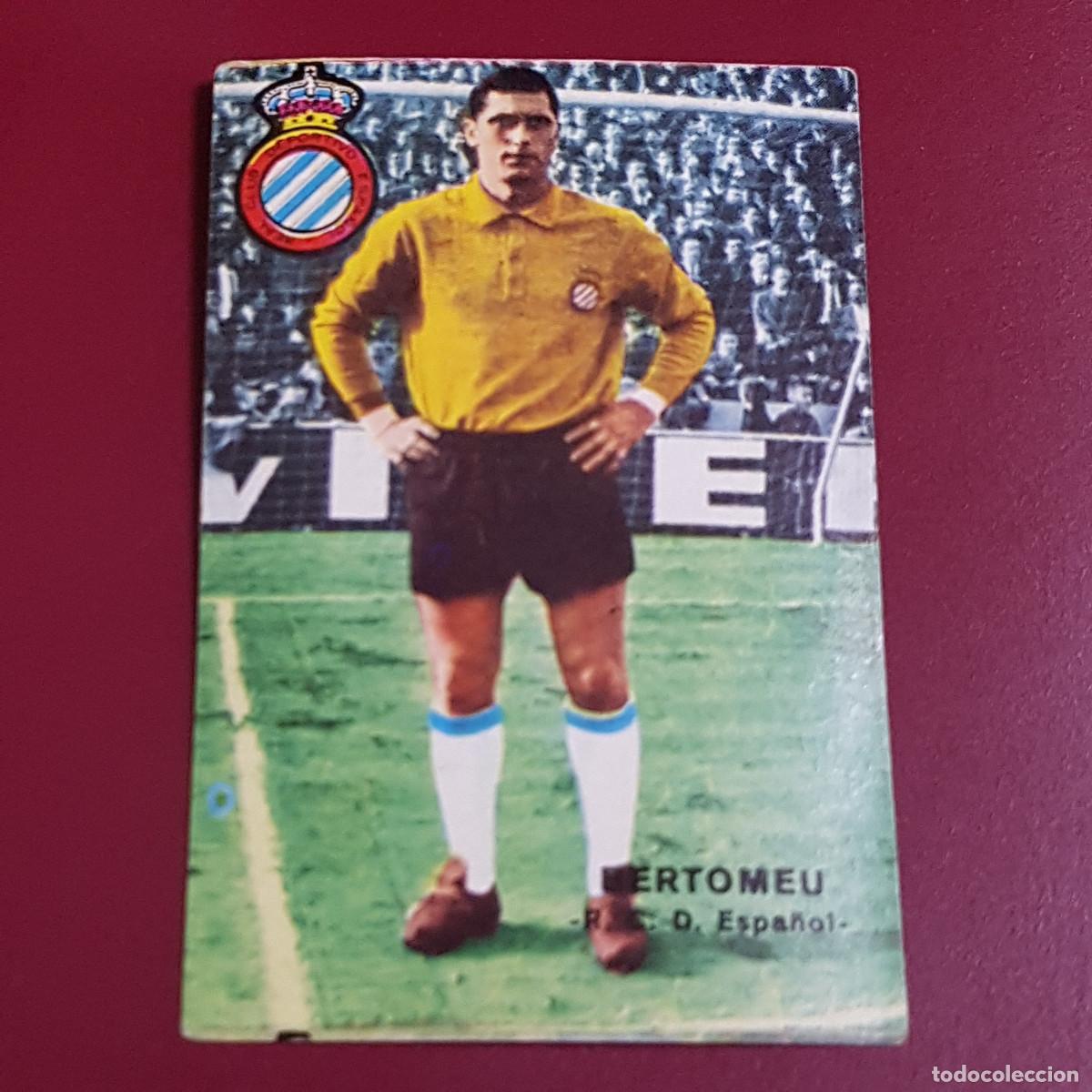 Figurine di Calcio: DISGRA - FHER - CAMPEONATO DE LIGA 1967 1968 - 67 68 - ESPA&Ntilde;OL - BERTOMEU - NUNCA PEGADO