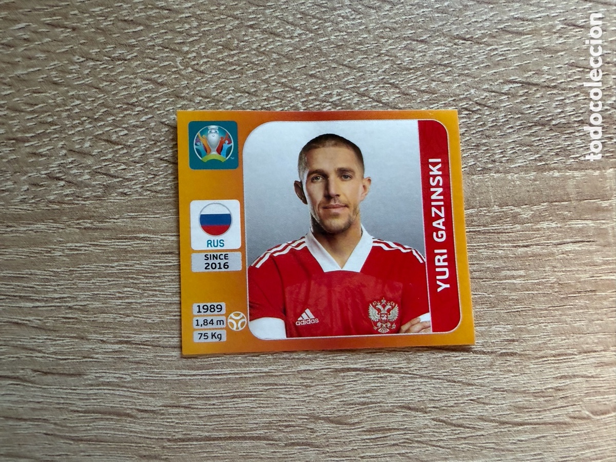 Cromos de f&uacute;tbol: YURI GAZINSKI CROMO EURO 2020 PANINI RUSIA