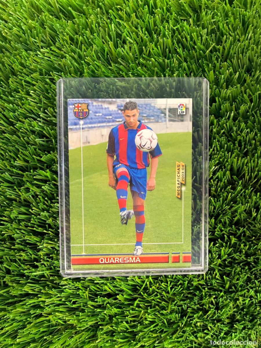 Cromos de f&uacute;tbol: N&ordm; 444 Quaresma FC Barcelona Megafichas La Liga 03 04