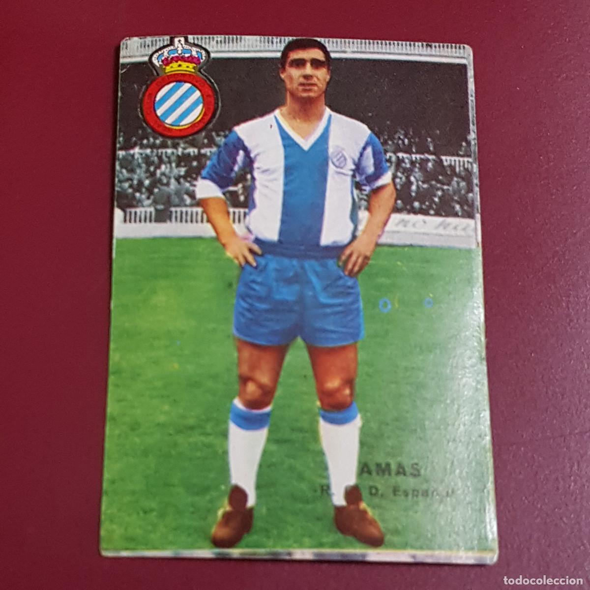 Cromos de f&uacute;tbol: DISGRA - FHER - CAMPEONATO DE LIGA 1967 1968 - 67 68 - ESPA&Ntilde;OL - AMAS - NUNCA PEGADO
