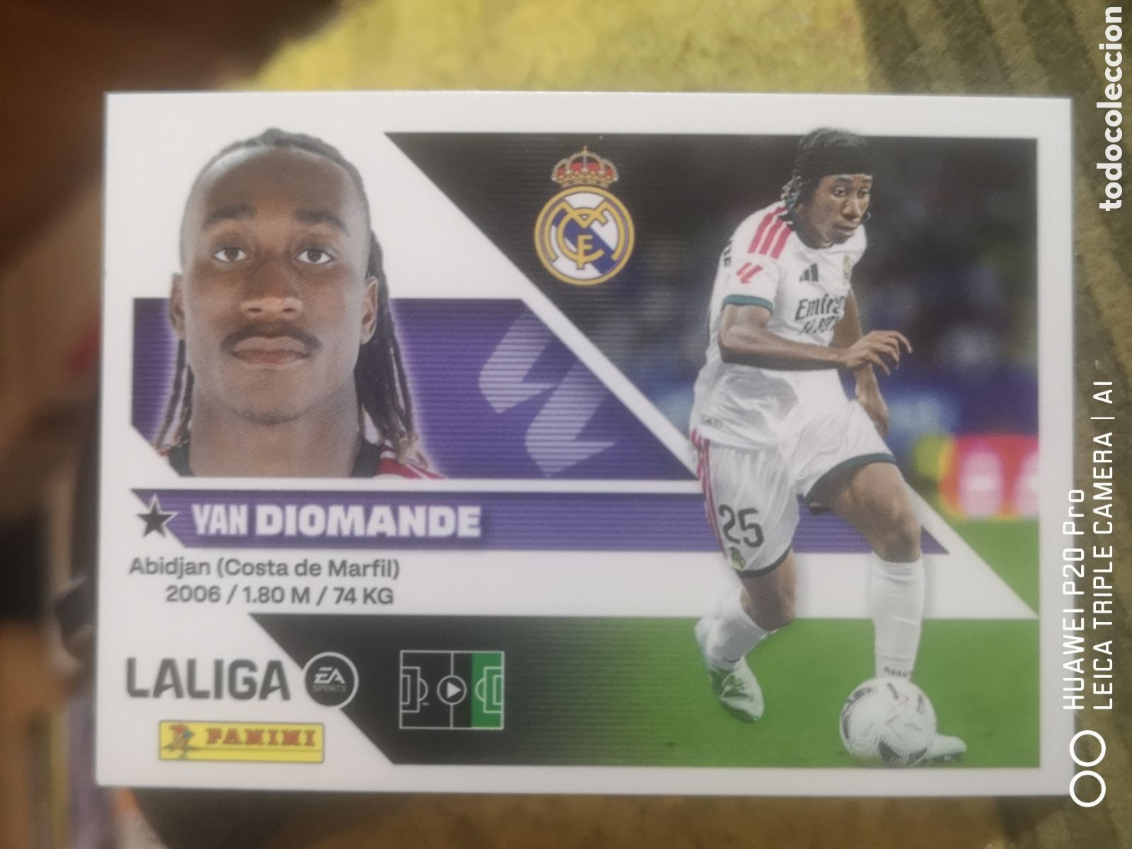 Cromos de f&uacute;tbol: LIGA ESTE 2026 2027 2026 27 ULTIMOS FICHAJES 39 DIOMANDE REAL MADRID