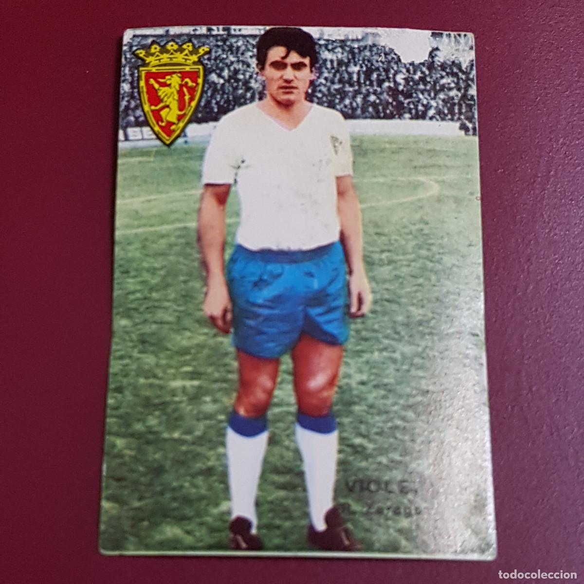 Cromos de f&uacute;tbol: DISGRA - FHER - CAMPEONATO DE LIGA 1967 1968 - 67 68 - ZARAGOZA - VIOLETA - NUNCA PEGADO
