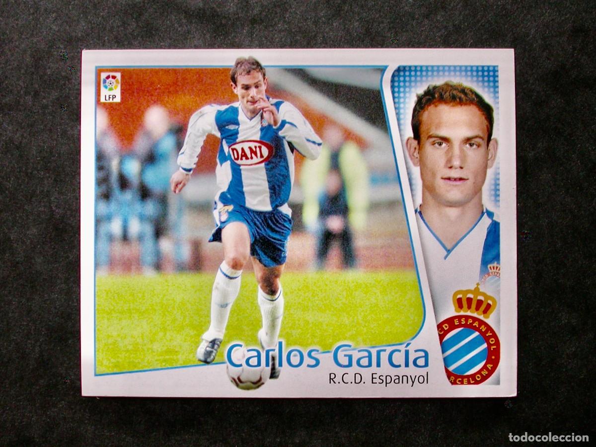 Cromos de f&uacute;tbol: CARLOS GARC&Iacute;A / BAJA / ESPANYOL / EDICIONES ESTE LIGA 2004-2005 04-05 / NUNCA PEGADO
