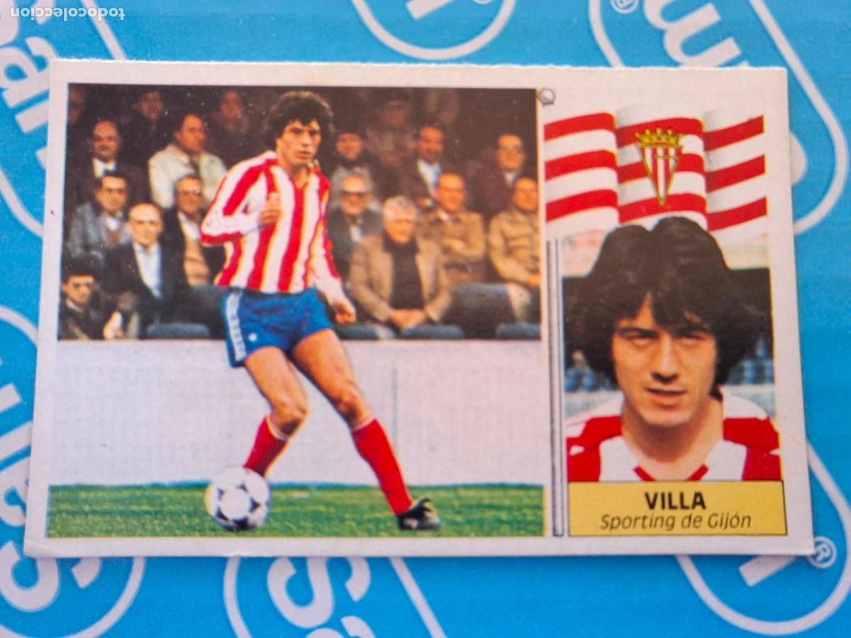 Cromos de f&uacute;tbol: ESTE 1986 1987 86 87 - VILLA ( COLOCA ) - SPORTING GIJ&Oacute;N ( NUNCA PEGADO )