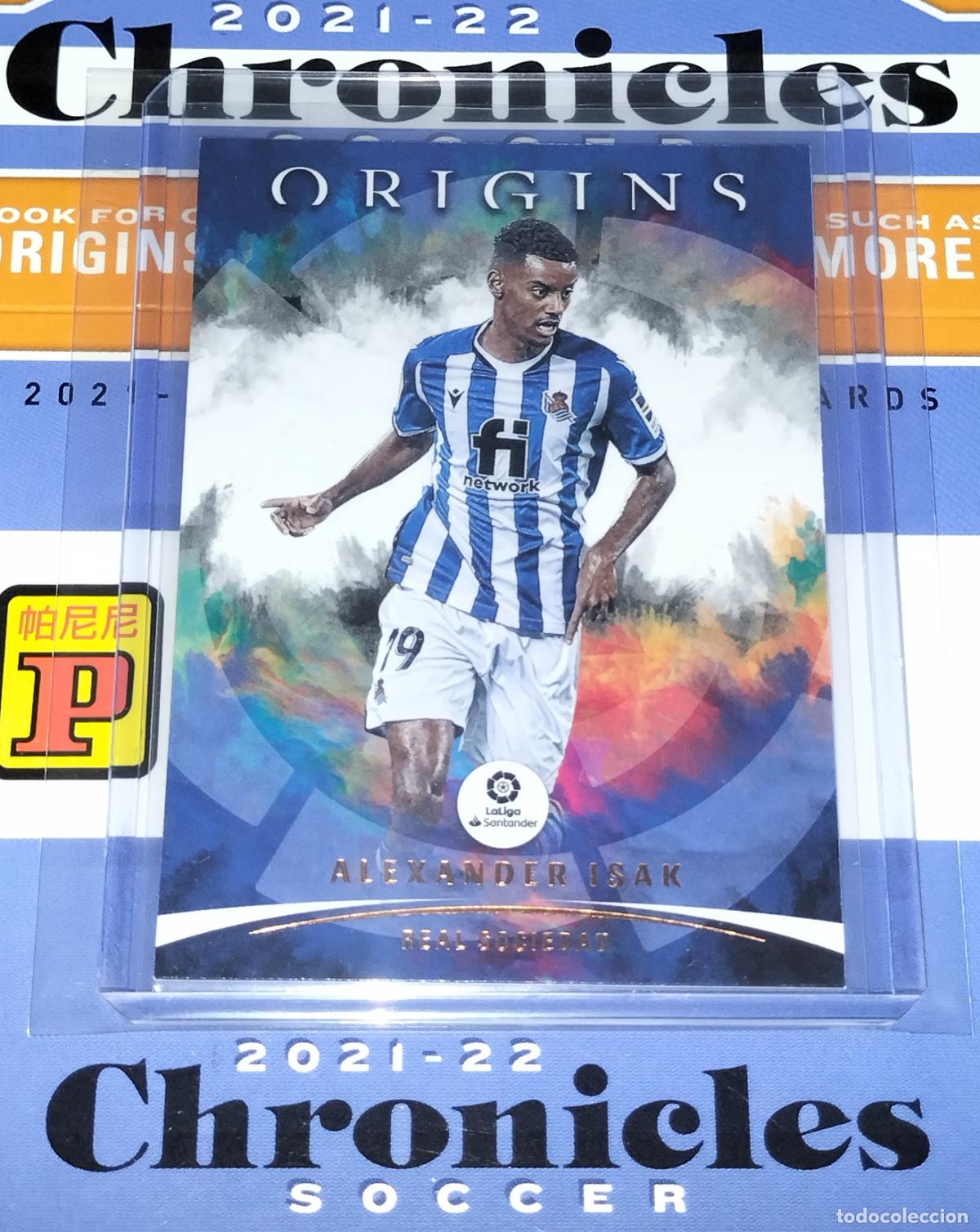 Cromos de f&uacute;tbol: N&ordm; 98 ALEXANDER ISAK REAL SOCIEDAD CARD CHRONICLES ORIGINS LA LIGA SOCCER 2021 2022 21 22 PANINI