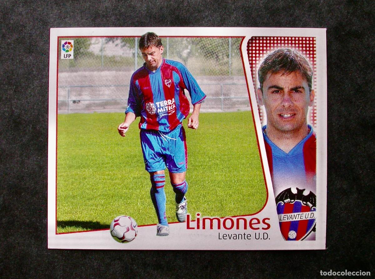 Cromos de f&uacute;tbol: LIMONES / BAJA / LEVANTE / EDICIONES ESTE LIGA 2004-2005 04-05 / NUNCA PEGADO