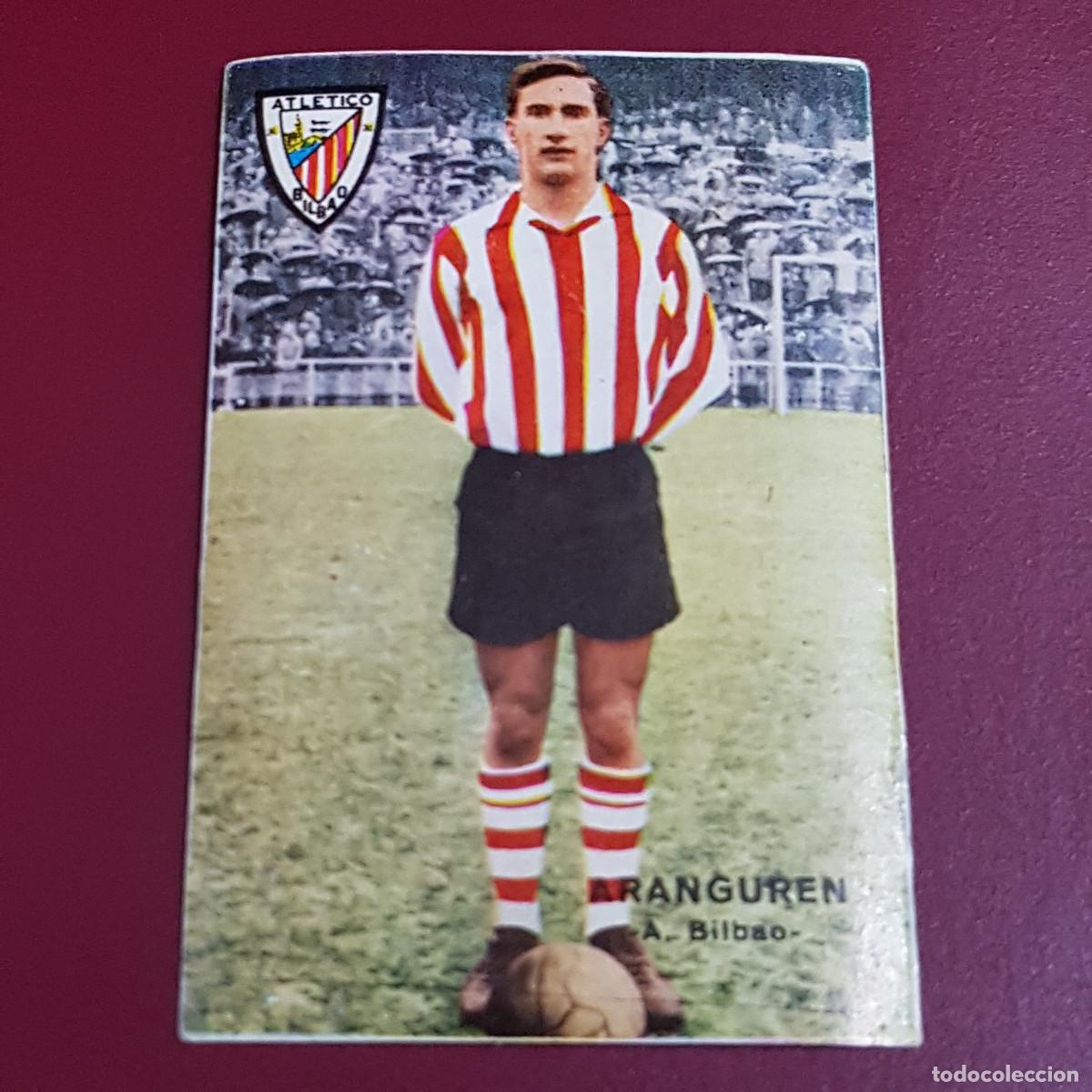 Cromos de f&uacute;tbol: DISGRA - FHER - CAMPEONATO DE LIGA 1967 1968 - 67 68 - BILBAO - ARANGUREN - BIEN RECUPERADO