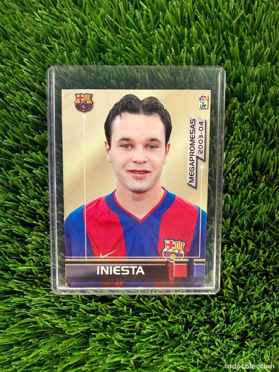 Cromos de f&uacute;tbol: N&ordm; 398 Iniesta ROOKIE Megapromesas FC Barcelona Megafichas La Liga 03 04