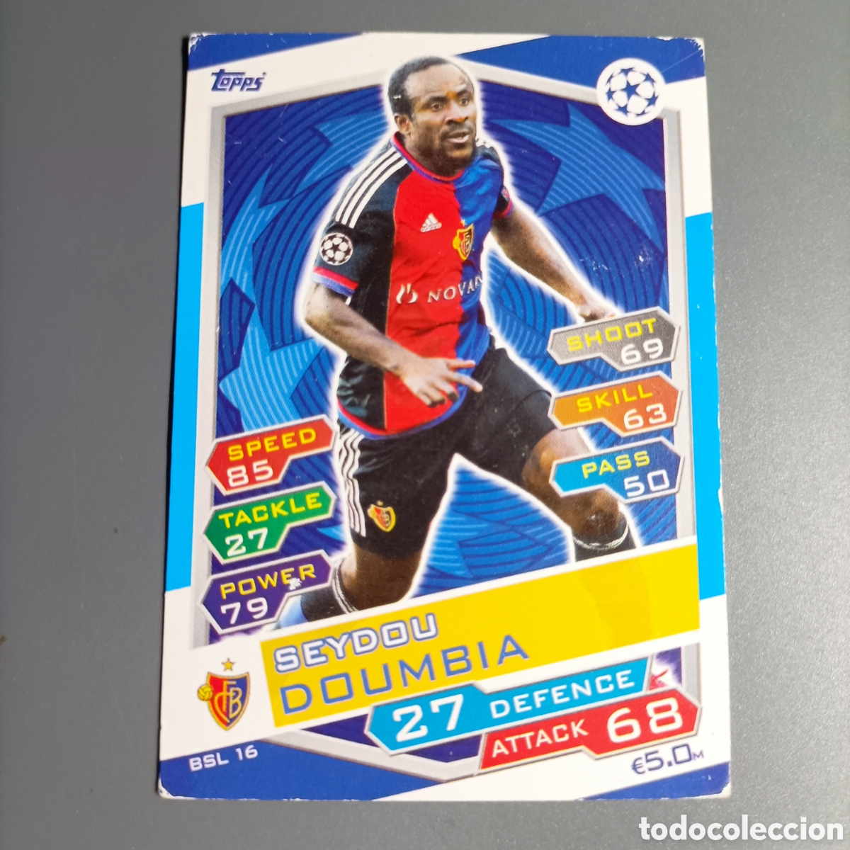 Cromos de f&uacute;tbol: TRADING CARD TOPPS. UEFA CHAMPIONS LEAGUE 2019-2020 №BSL 16 SEYDOU DOUMBIA