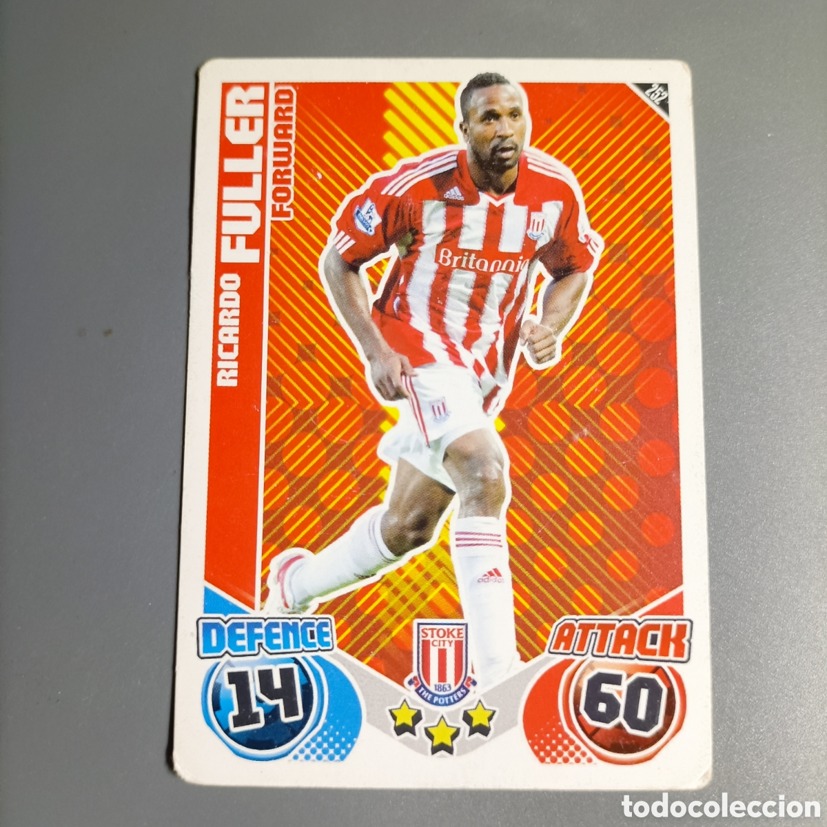 Cromos de f&uacute;tbol: CARTA TOPPS MATCH ATTAX №252 RICARDO FULLER / STOKE CITY