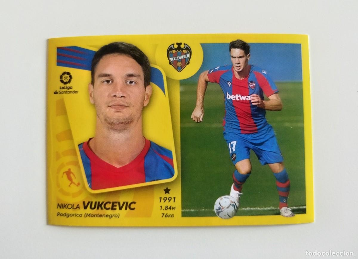 Cromos de f&uacute;tbol: Vukcevic 15 SIN PEGAR NUNCA PEGADO Levante UD Liga Ediciones Este 21 22 / 2021 2022