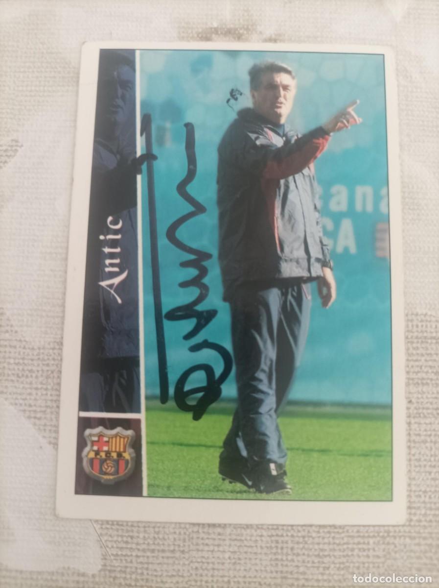 Figurine di Calcio: Cromo futbol firmado Antic