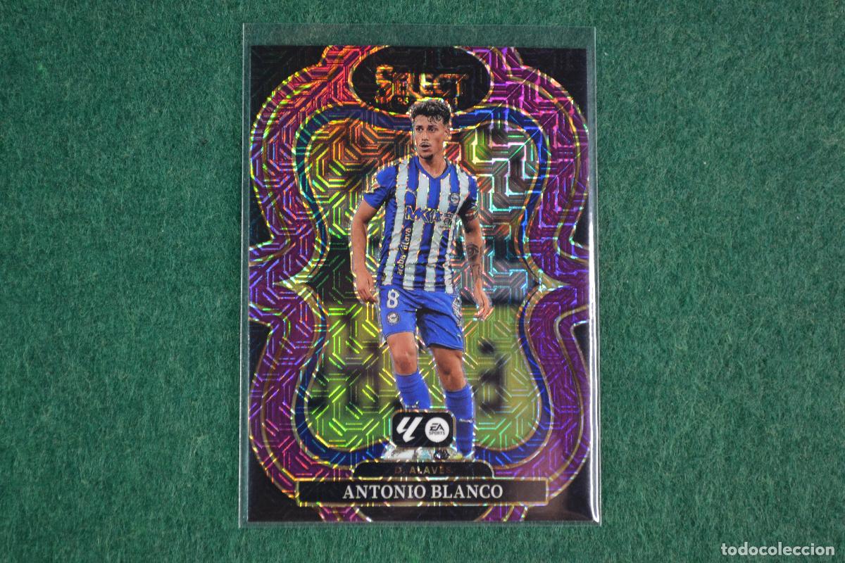 Cromos de f&uacute;tbol: PANINI SELECT LA LIGA 2025-26 - 182 ANTONIO BLANCO (ALAVES) PARALELA PURPLE MOJO