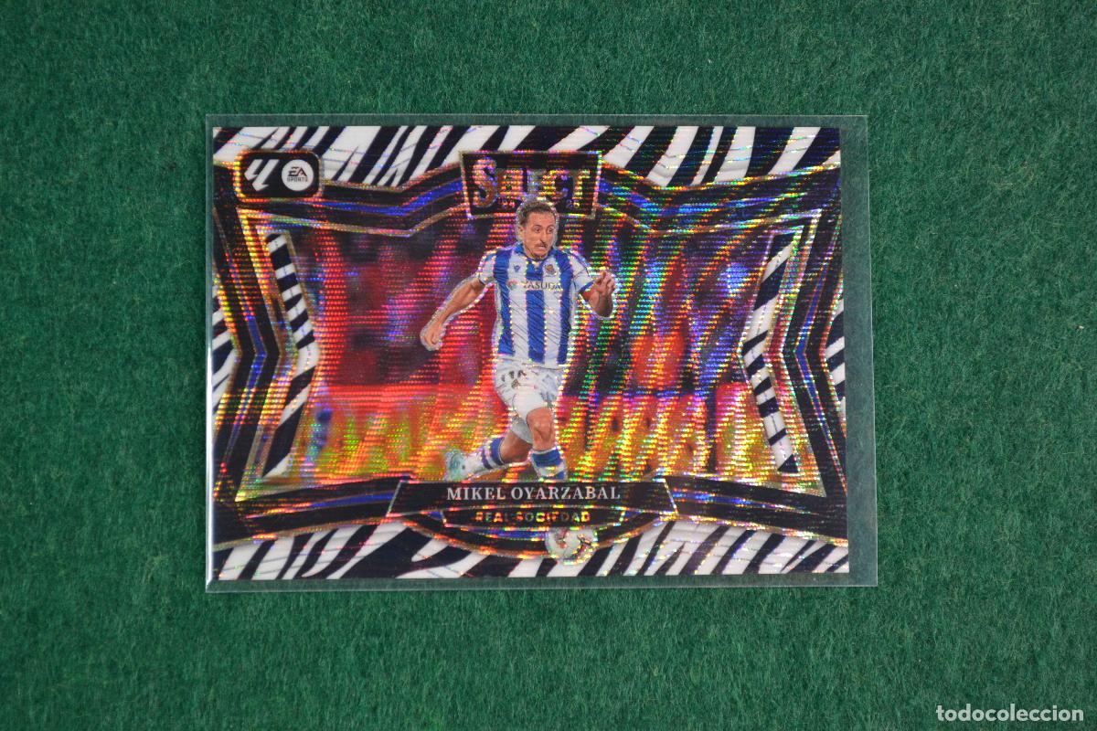 Cromos de f&uacute;tbol: PANINI SELECT LA LIGA 2025-26 - 238 MIKEL OYARZABAL (REAL SOCIEDAD) PARALELA ZEBRA