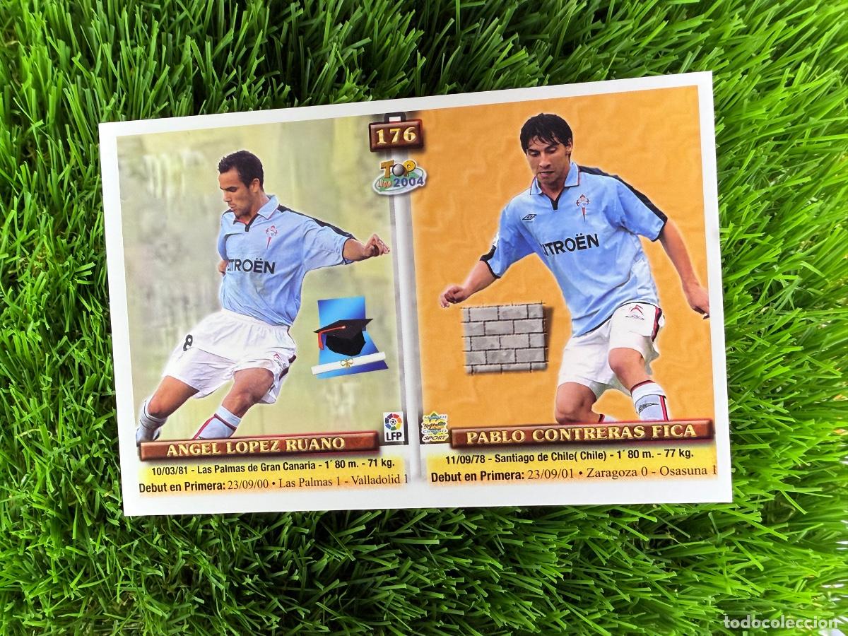 Cromos de f&uacute;tbol: N&ordm; 176 Ruano - Contreras - Oubi&ntilde;a - Castro RC Celta Top Liga 03 04