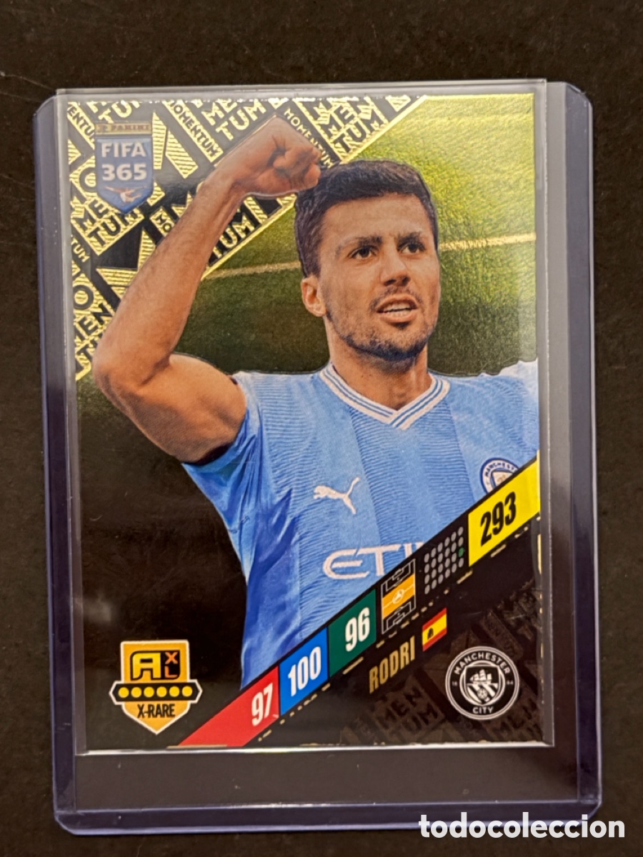 Cromos de f&uacute;tbol: Rodri Momentum Adrenalyn 2024 FIFA
