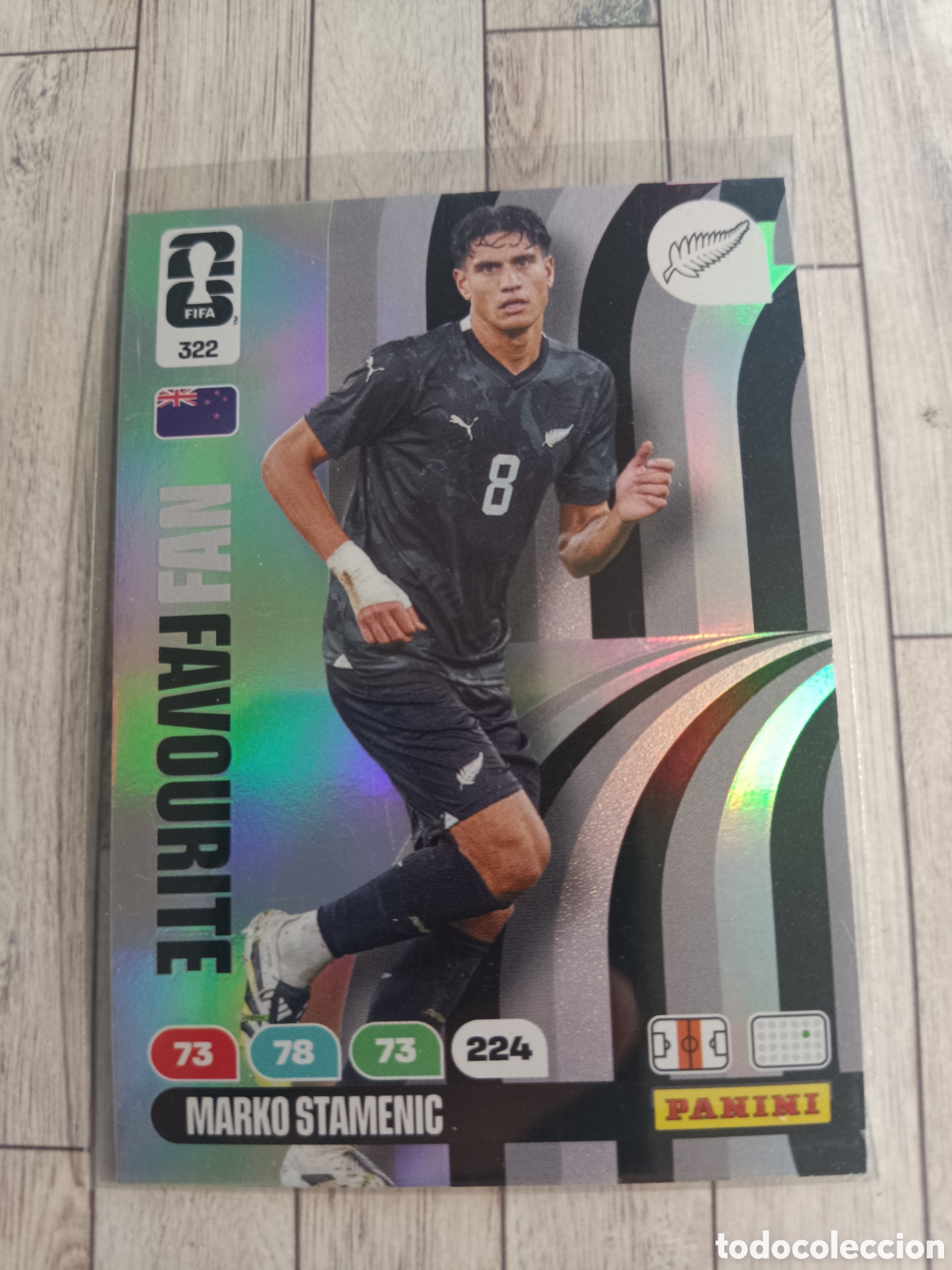 Cartes &agrave; collectionner de Football: 322 MARKO STAMENIC FAN FAVOURITE NUEVA ZELANDA ADRENALYN XL MUNDIAL FIFA WORLD CUP 2026 PANINI