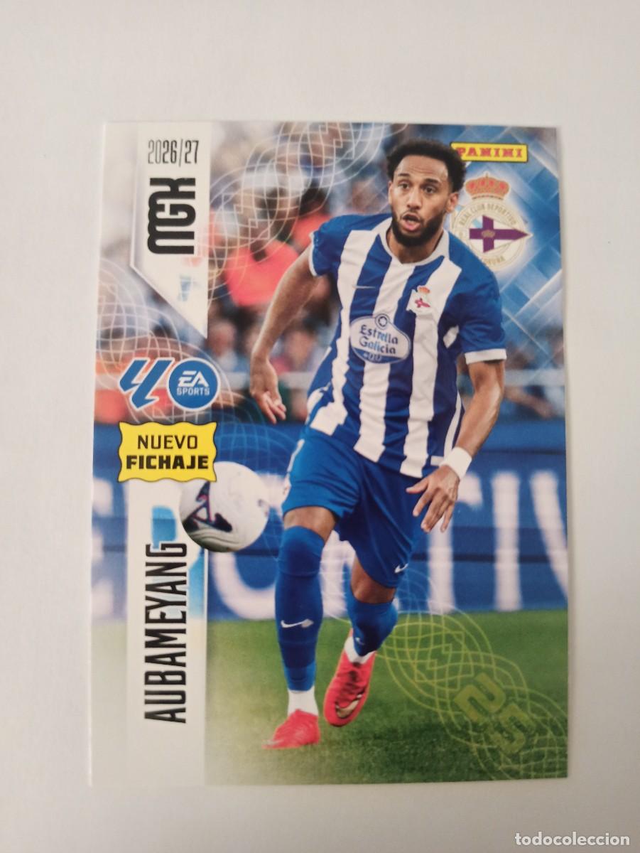 Cromos de f&uacute;tbol: Aubameyang 485 - Deportivo Coru&ntilde;a - FICHAJE - 2 &ordf; SEGUNDA EDICI&Oacute;N - MEGACRACKS 2026 2027 - 26 27 MGK