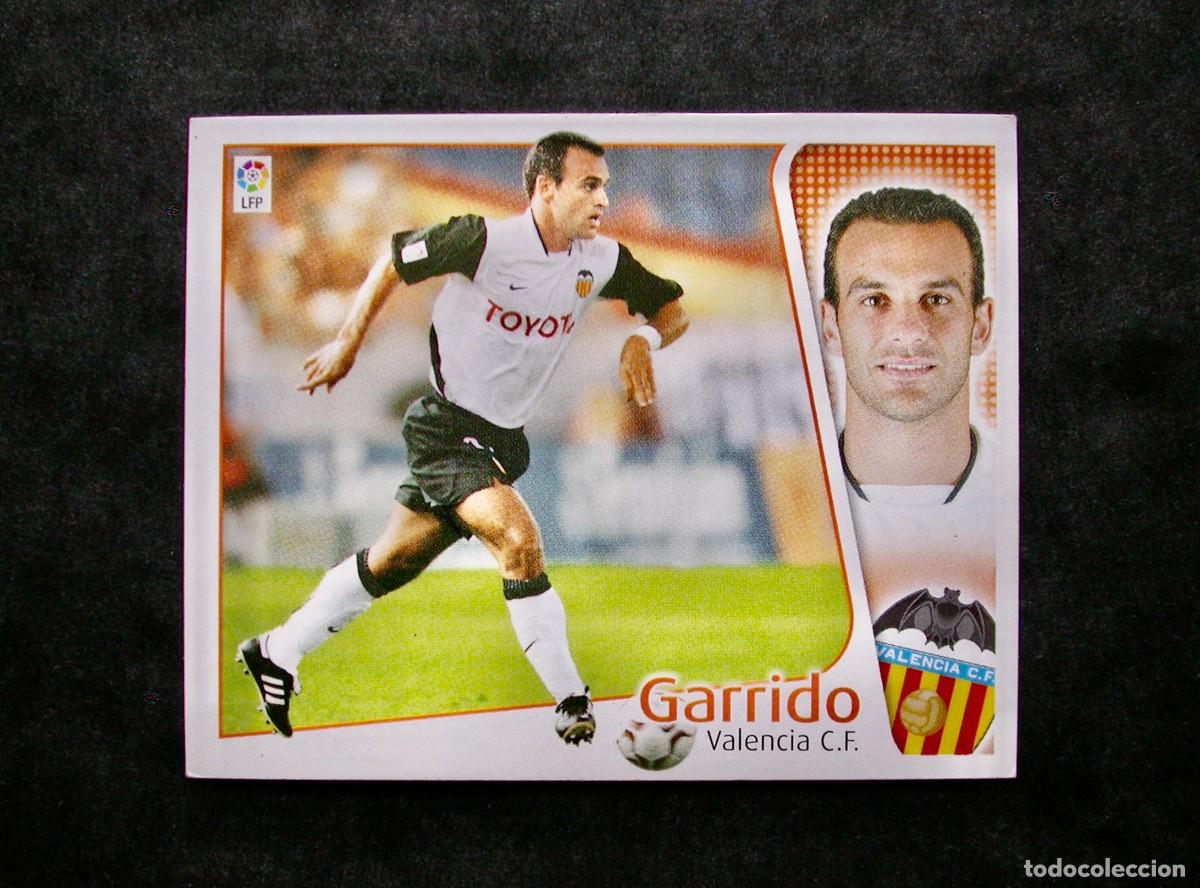 Cromos de f&uacute;tbol: GARRIDO / BAJA / VALENCIA / EDICIONES ESTE LIGA 2004-2005 04-05 / NUNCA PEGADO