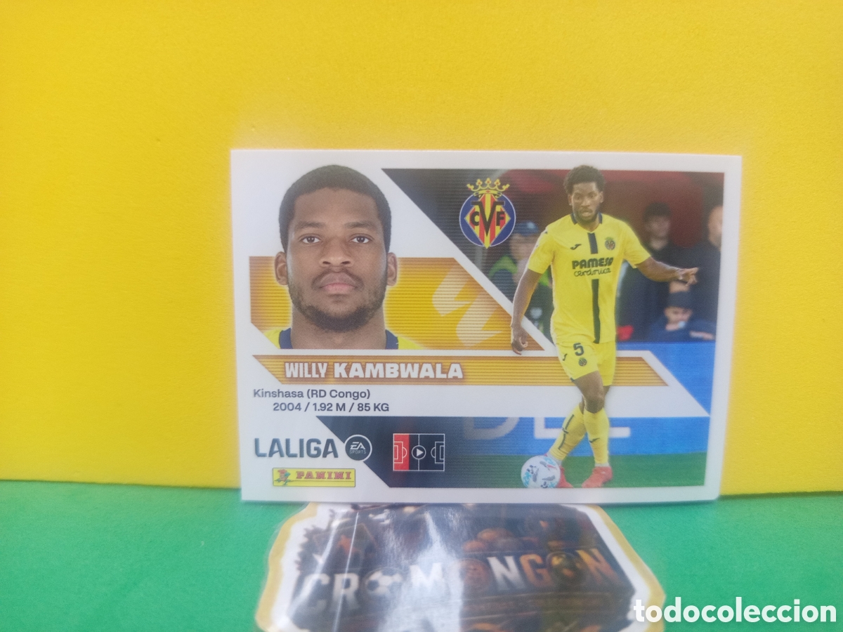 Cromos de f&uacute;tbol: ❇️ CROMO ⚽ 8A.- KAMBWALA (VILLARREAL) - COLECCIONES ESTE 2026/27 (PANINI) ❇️