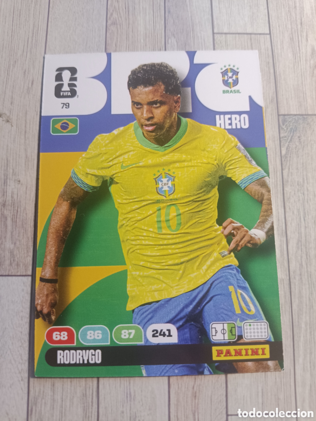 Cromos de Futebol: 79 RODRYGO BRASIL HERO ADRENALYN MUNDIAL FIFA WORLD CUP 2026 PANINI