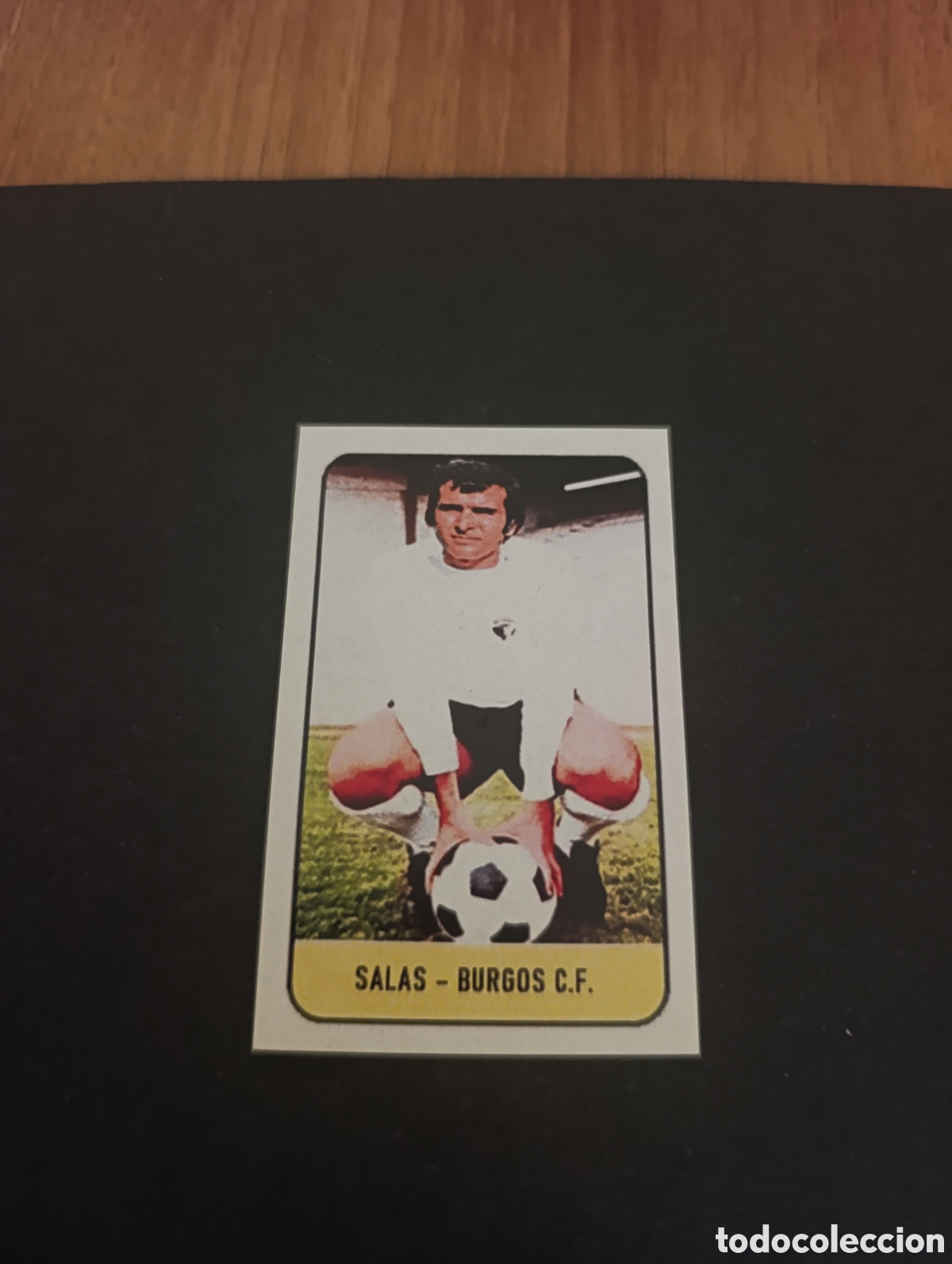 Football Stickers: Cromo Salas Burgos CF Liga Este 78 79, ampliaci&oacute;n de la colecci&oacute;n.