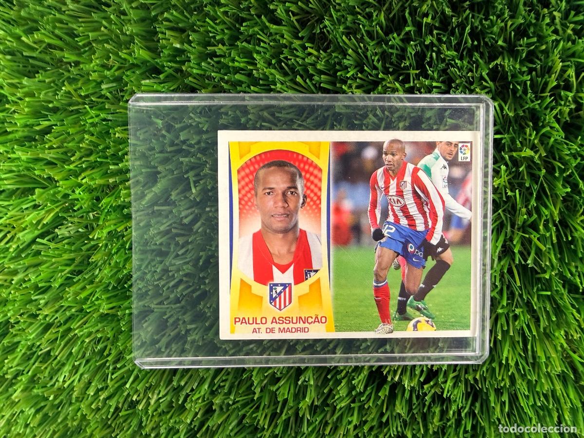 Cromos de f&uacute;tbol: N&ordm; 12 Paulo Assun&ccedil;ao Atl&eacute;tico de Madrid Liga Este 09 10