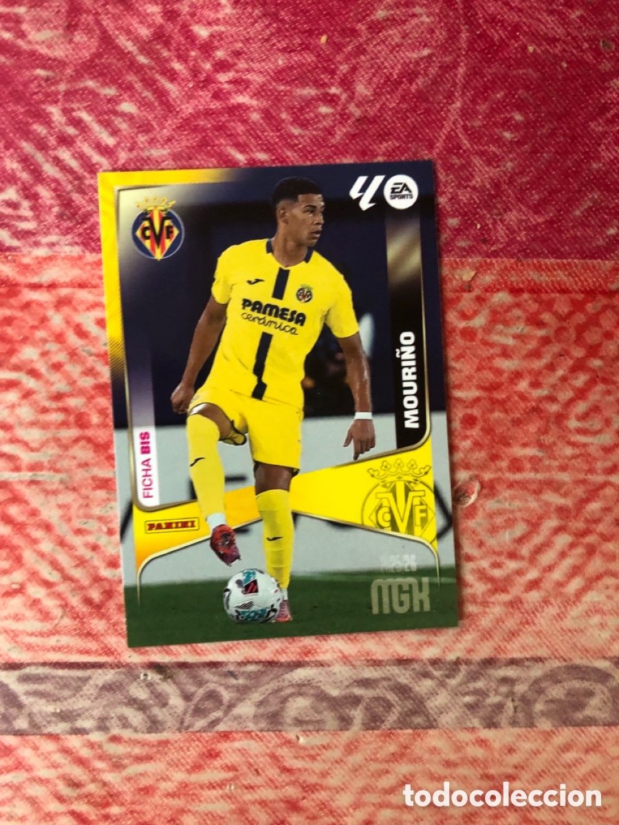 Cromos de f&uacute;tbol: Mouri&ntilde;o n&uacute;mero 366 Bis del Villarreal megacracks 25-26 2025-2026