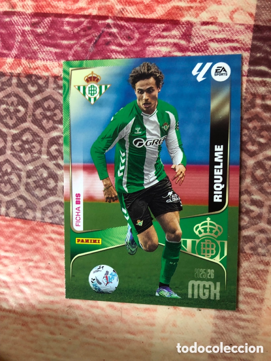 Cromos de f&uacute;tbol: Riquelme n&uacute;mero 105 Bis del Betis megacracks 25-26 2025-2026